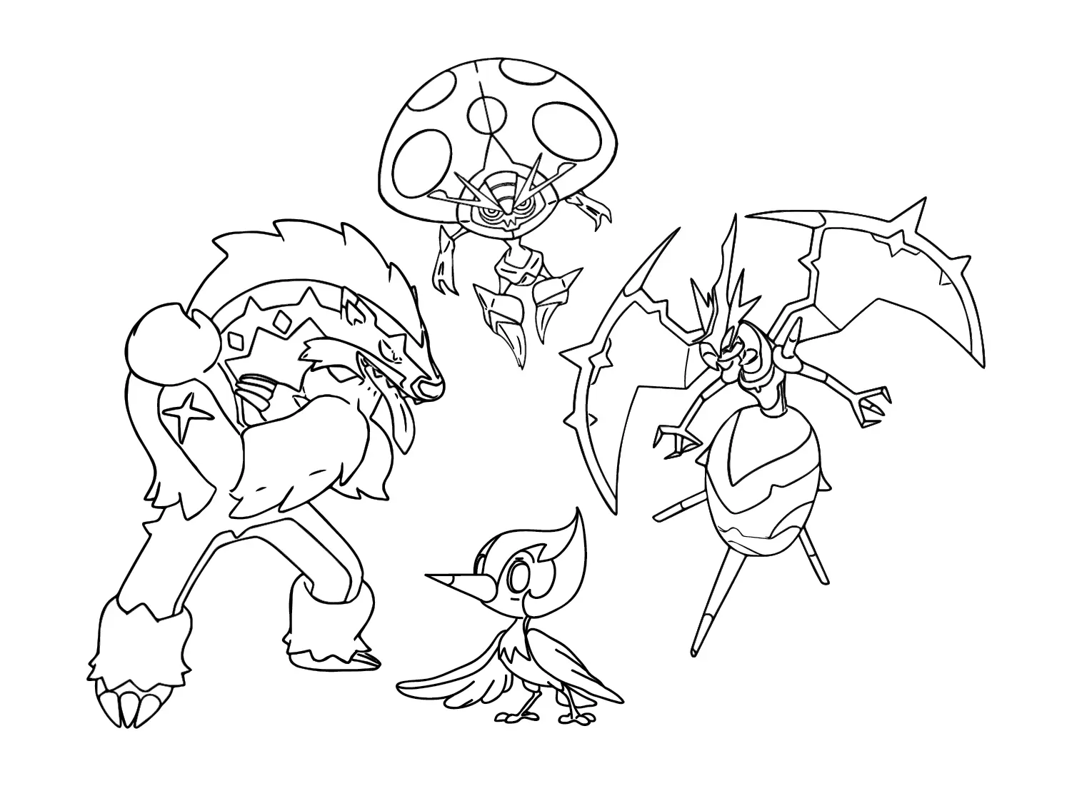 Naganadel Coloring Pages 2