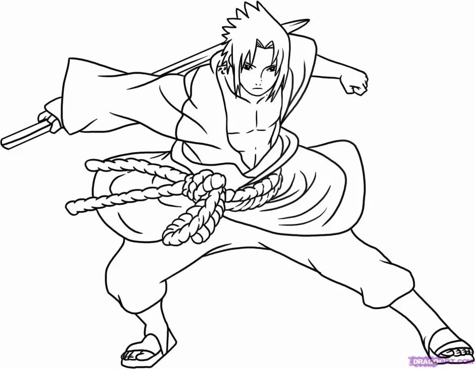 Naruto Y Sasuke Para Colorear 11