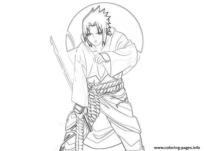 Naruto Y Sasuke Para Colorear 12