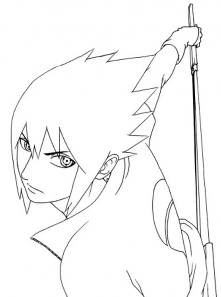 Naruto Y Sasuke Para Colorear 19