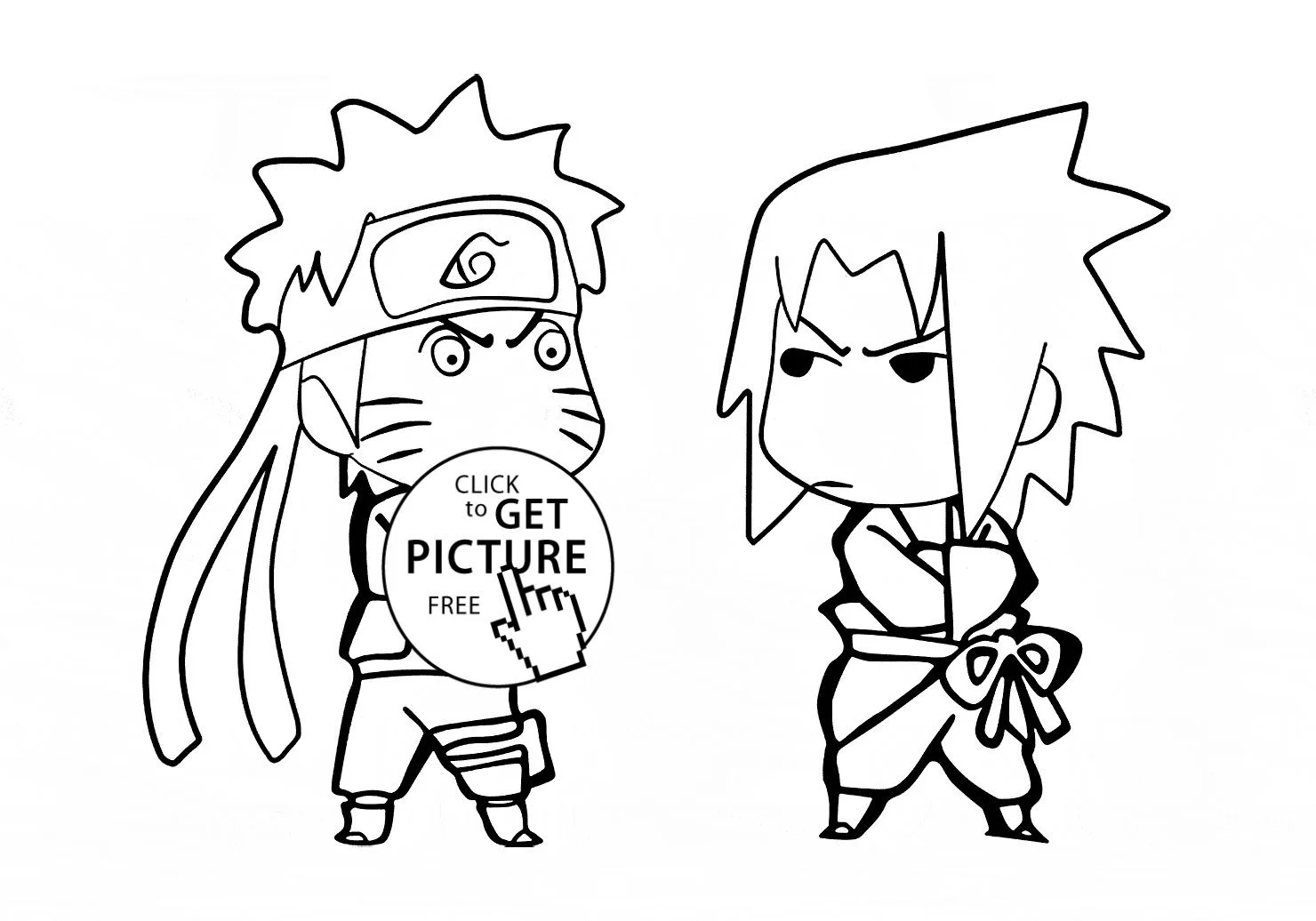 Naruto Y Sasuke Para Colorear 37