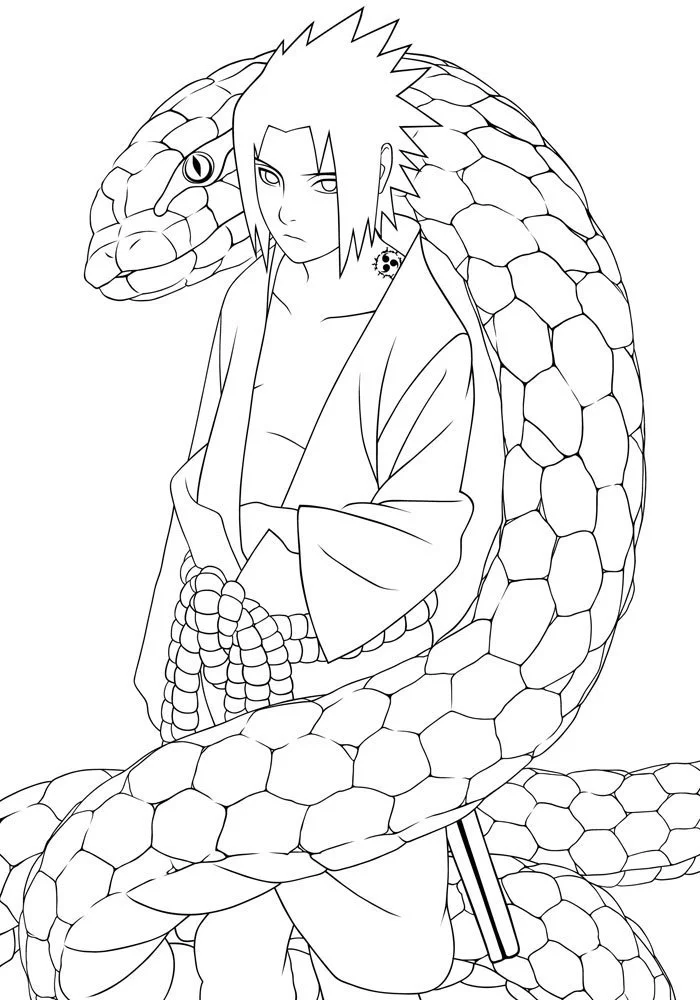 Desenhos de Naruto And Sasuke Para Colorir