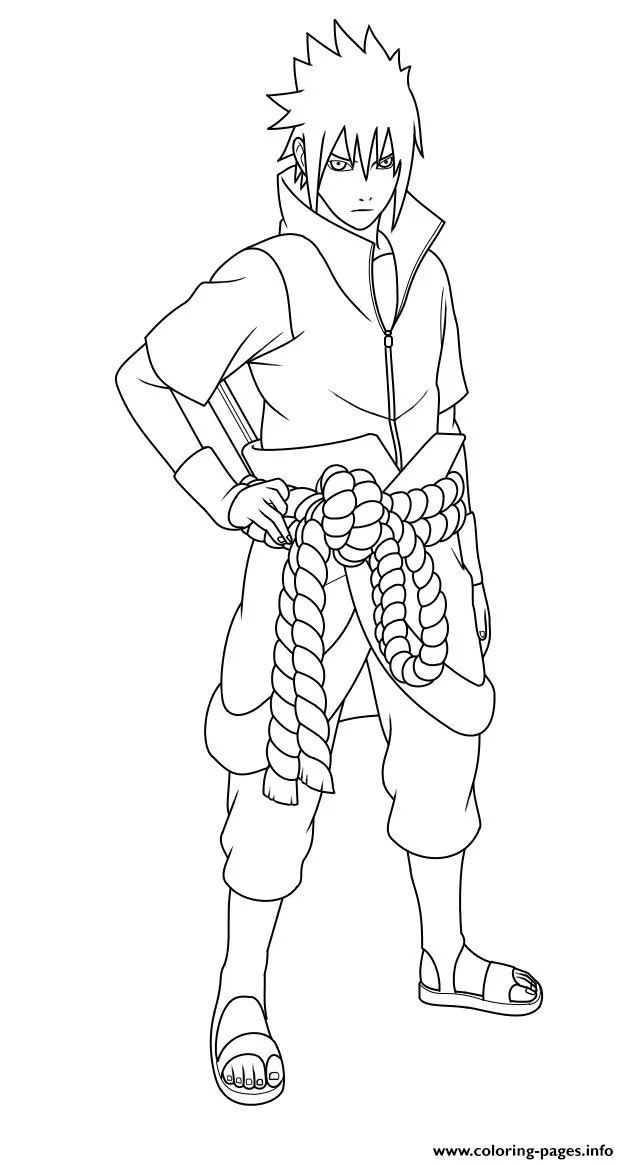 Naruto Y Sasuke Para Colorear 7