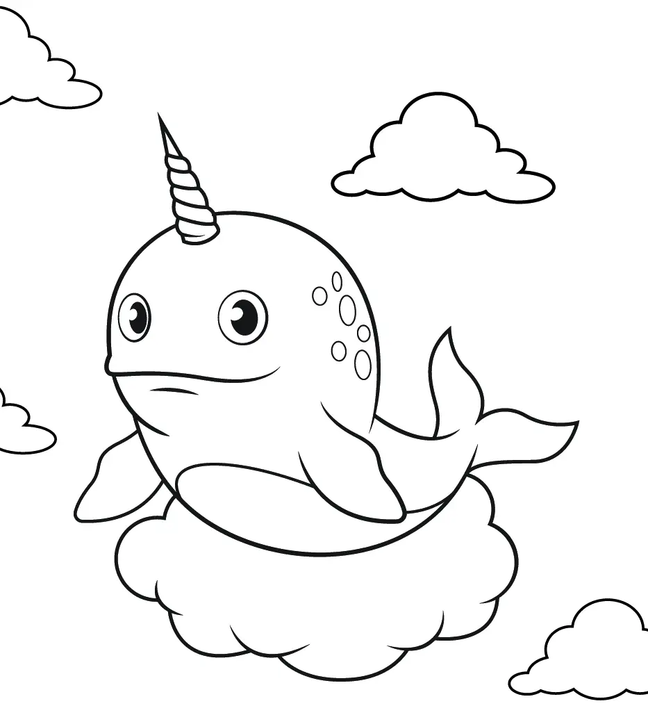 Narwhal Coloring Pages 20