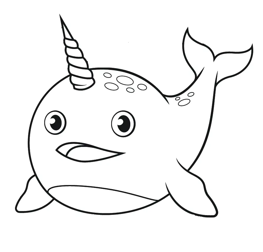 Narwhal Coloring Pages 28