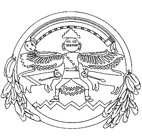Desenhos de Nativos Americanos Para Colorir 27
