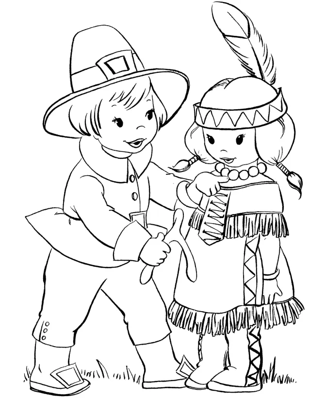 Desenhos de Nativos Americanos Para Colorir 36