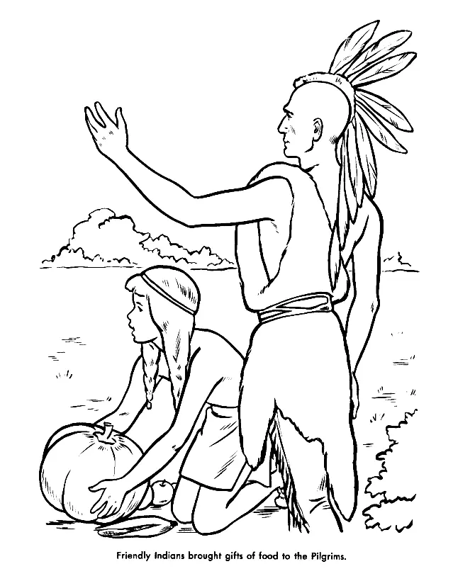 Desenhos de Nativos Americanos Para Colorir 41