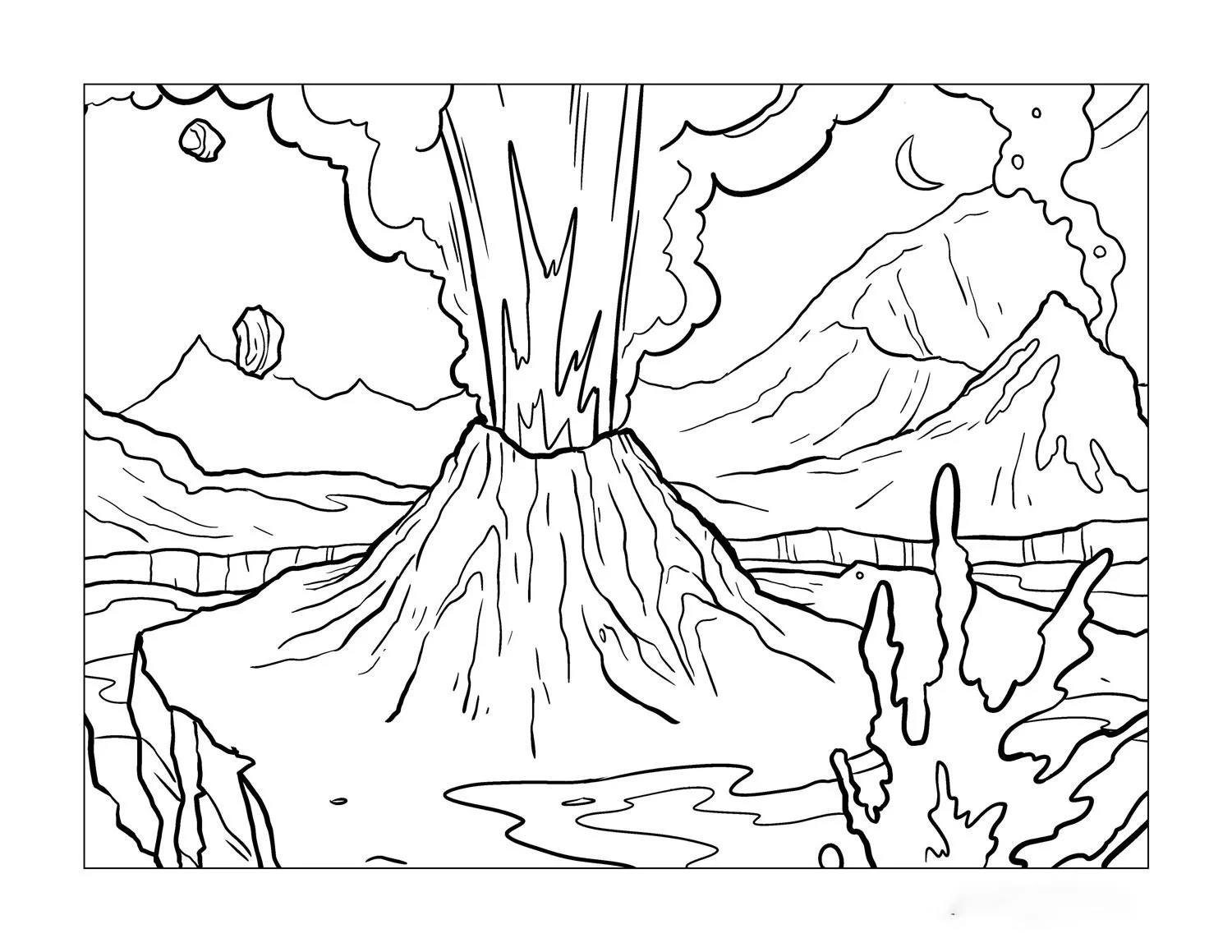 Natural phenomena Coloring Pages 70