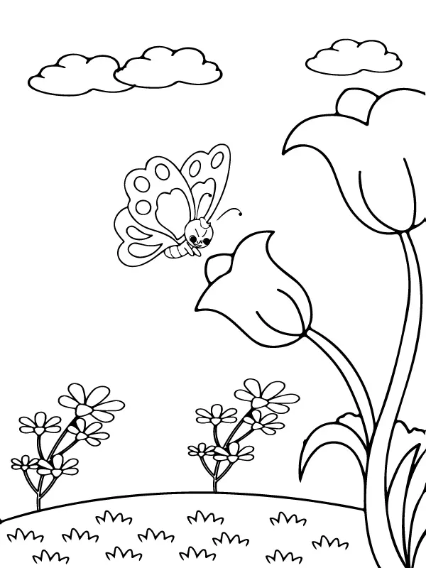 Paisajes Naturales Para Colorear 5