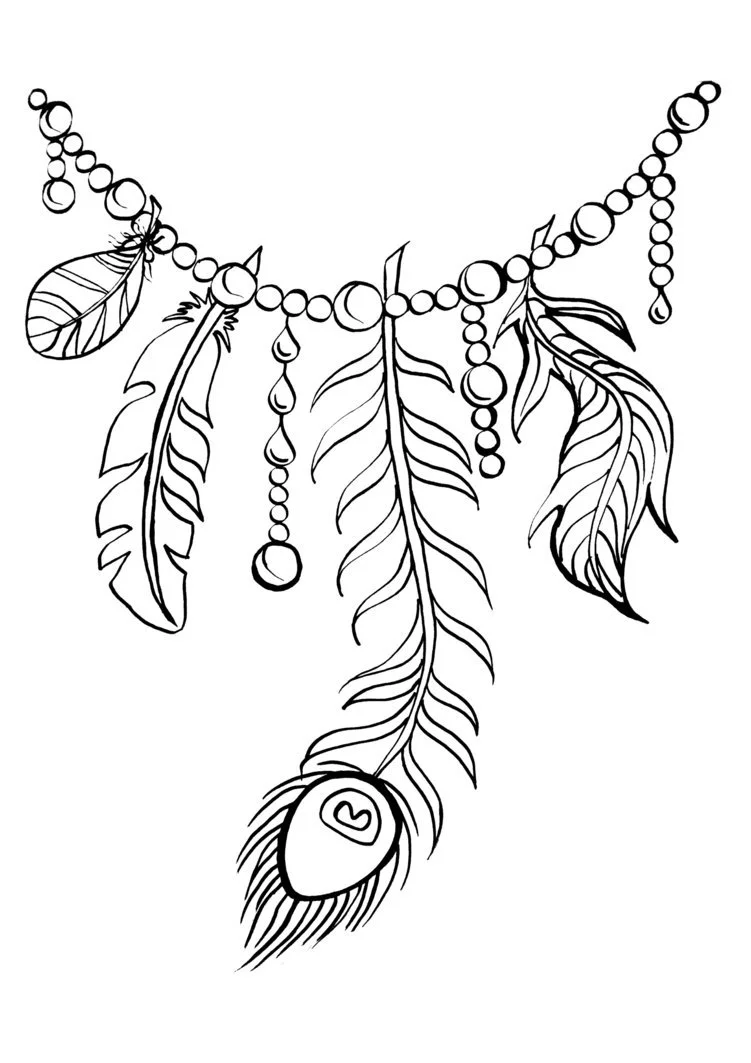 Desenhos de Colar Para Colorir 12