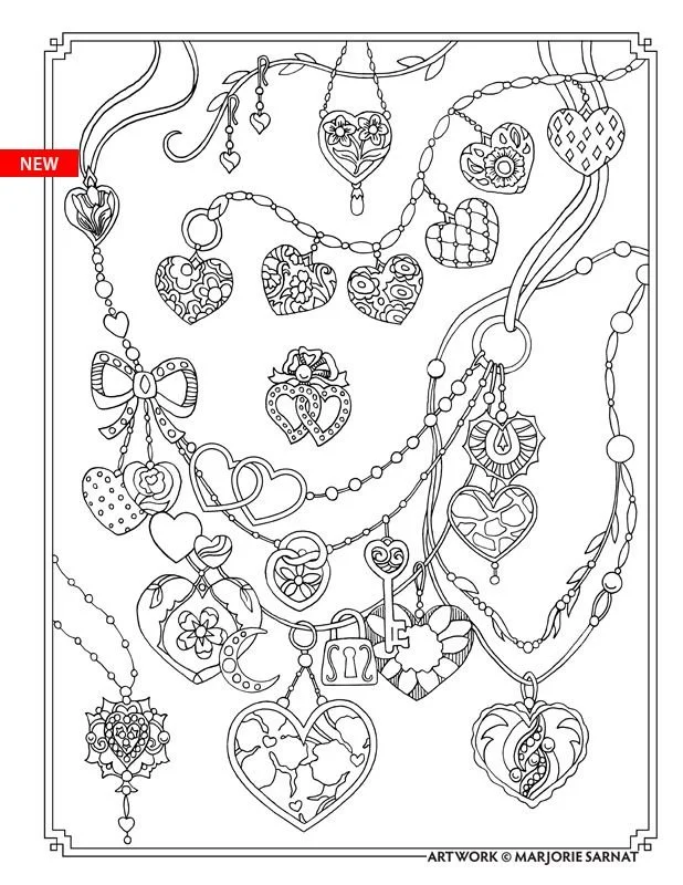 Desenhos de Colar Para Colorir 14
