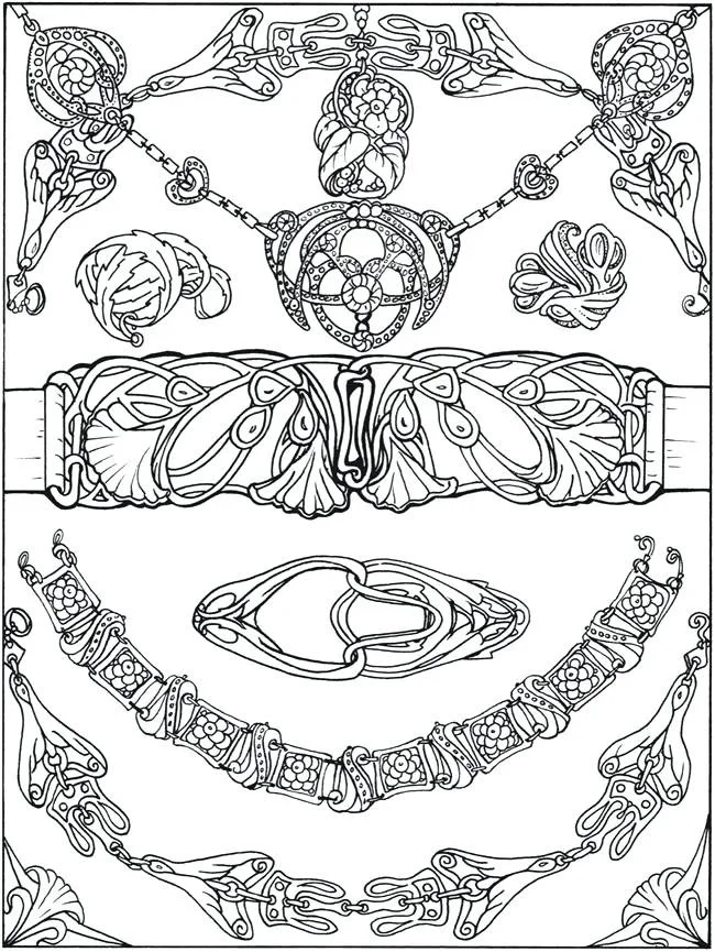 Desenhos de Colar Para Colorir 18