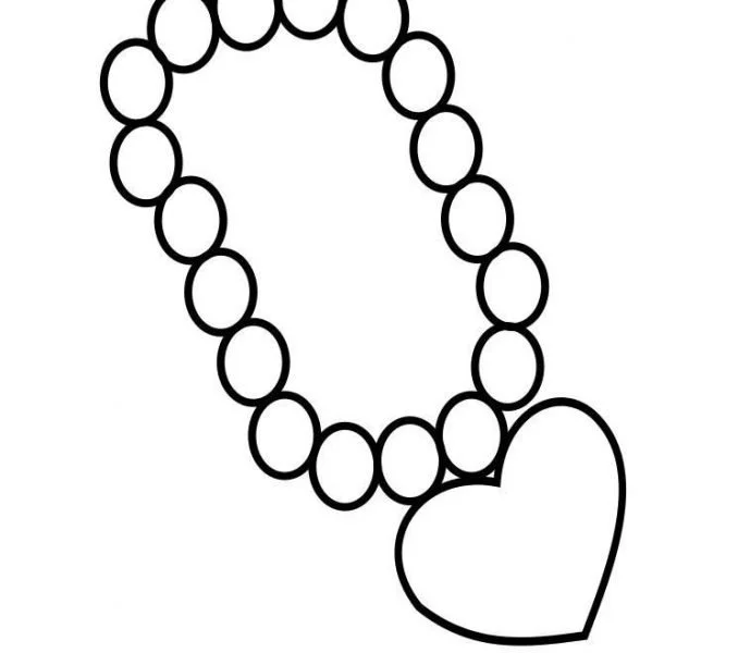 Desenhos de Colar Para Colorir 19