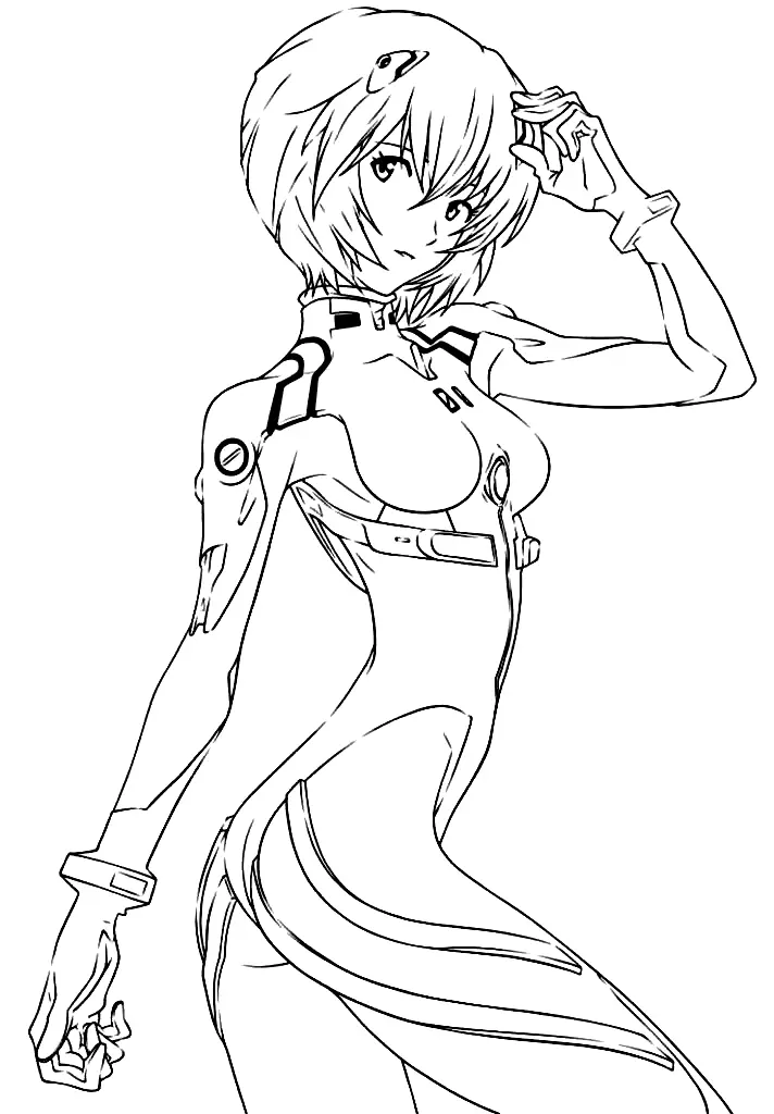 Desenhos de Neon Genesis Evangelion Para Colorir 13