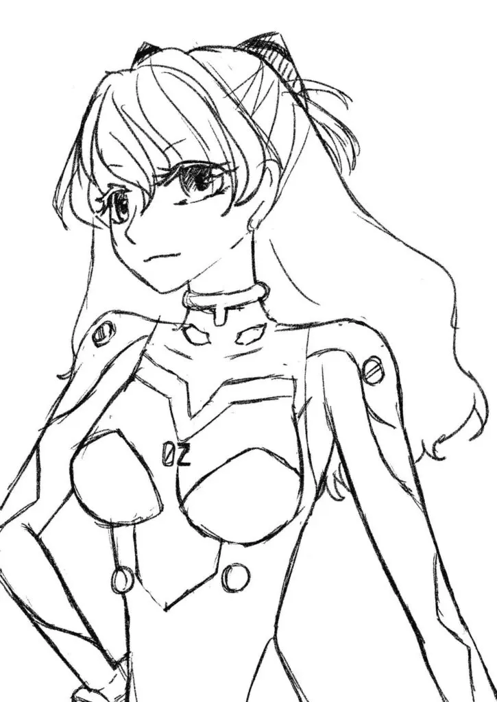 Desenhos de Neon Genesis Evangelion Para Colorir 56
