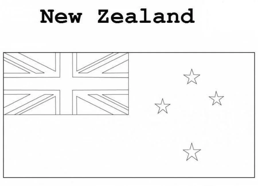 Nueva Zelanda Para Colorear 10