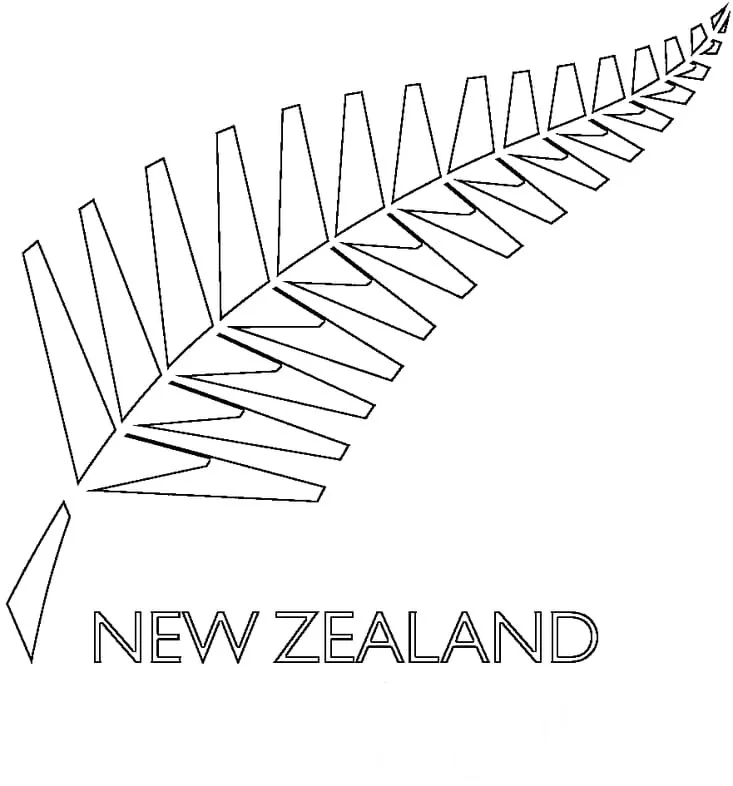 Nueva Zelanda Para Colorear 9