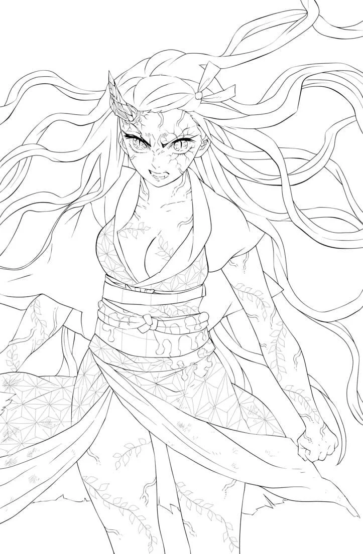 Desenhos de Nezuko Para Colorir 10