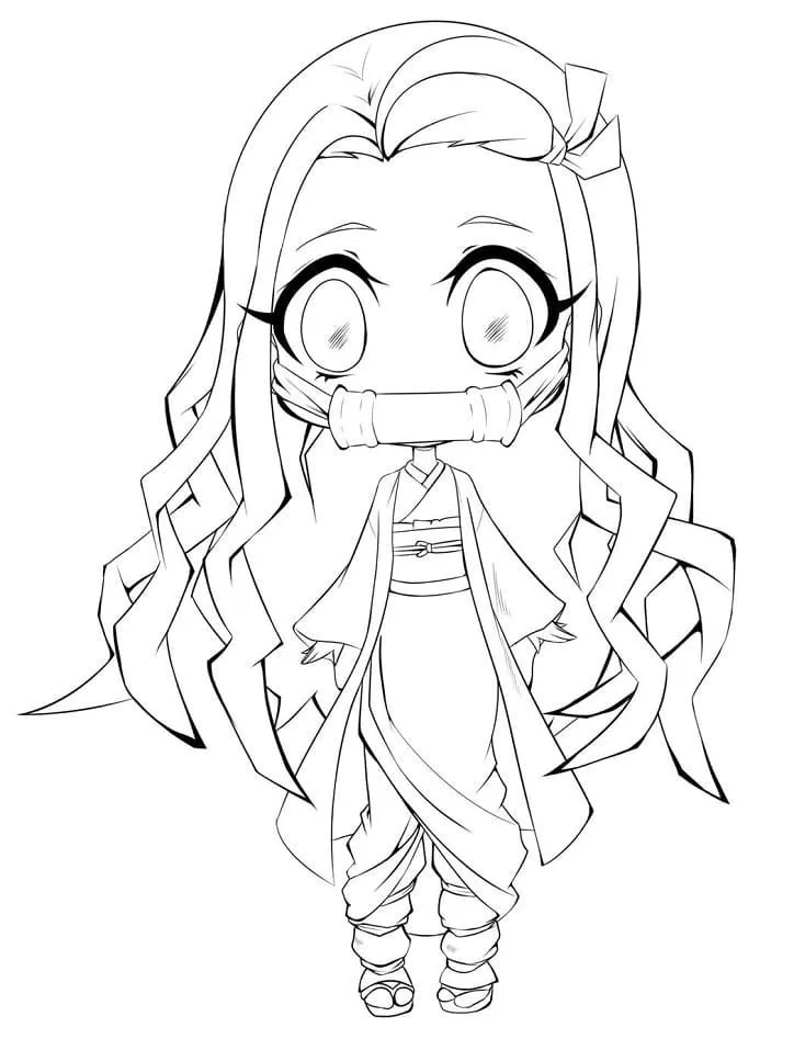 Desenhos de Nezuko Para Colorir 14