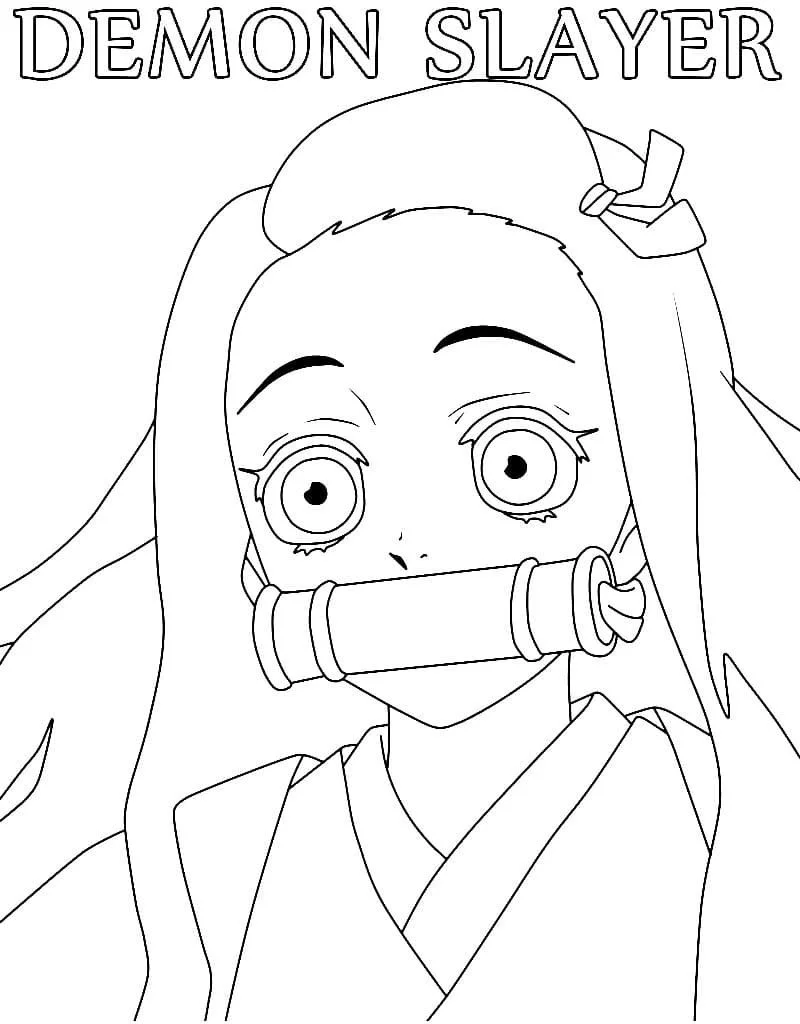 Desenhos de Nezuko Para Colorir 20