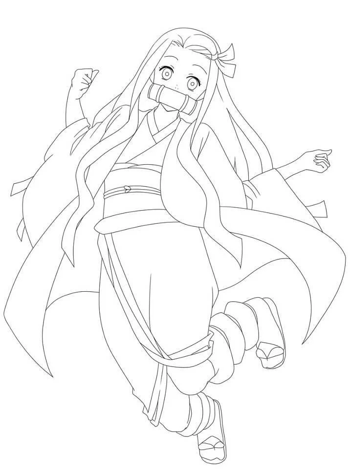 Desenhos de Nezuko Para Colorir 24