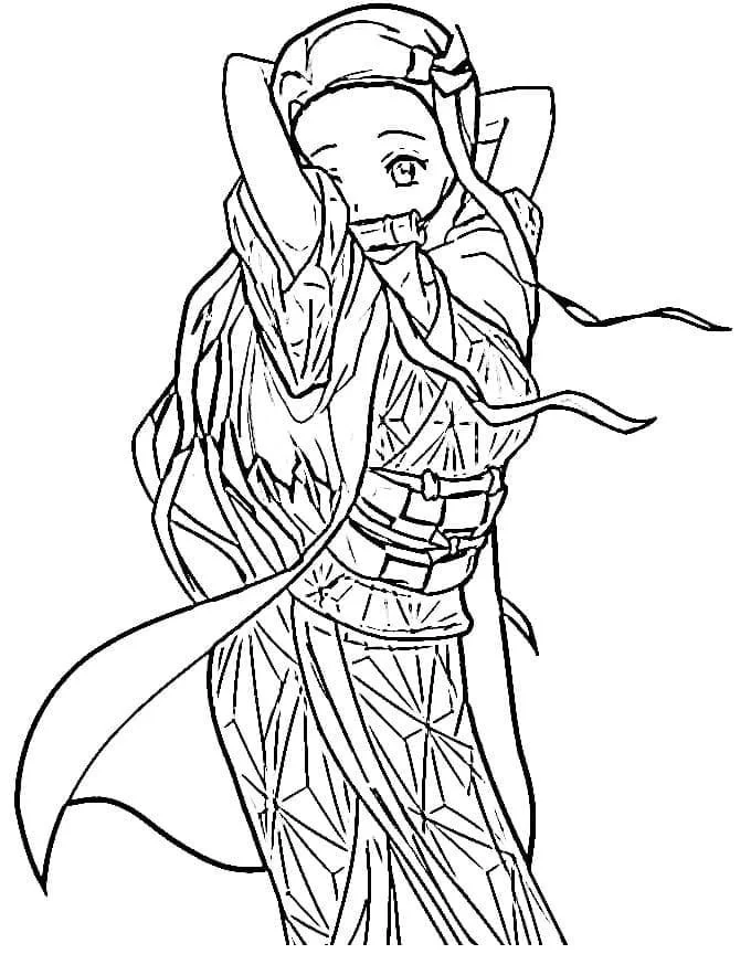 Desenhos de Nezuko Para Colorir 26