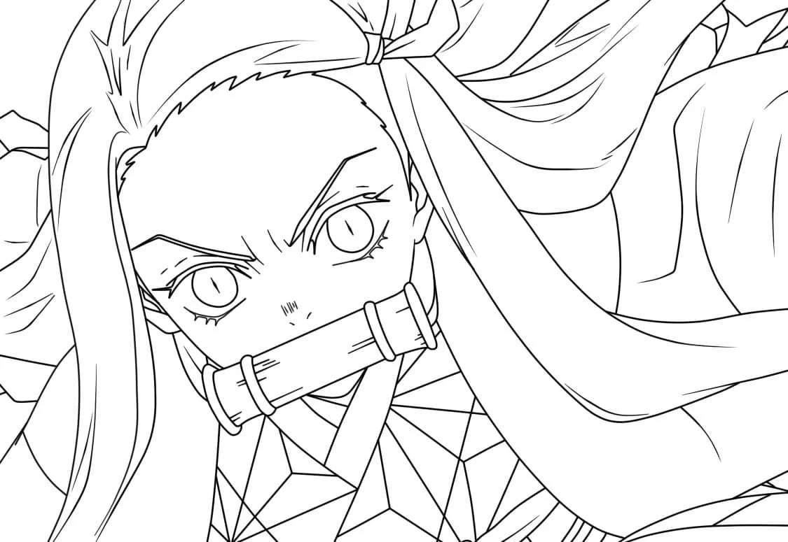 Desenhos de Nezuko Para Colorir 34