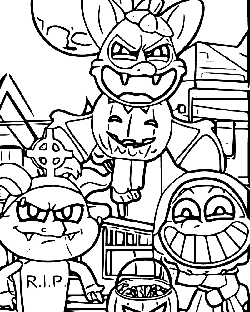 Criaturas do Pesadelo para Colorear 9