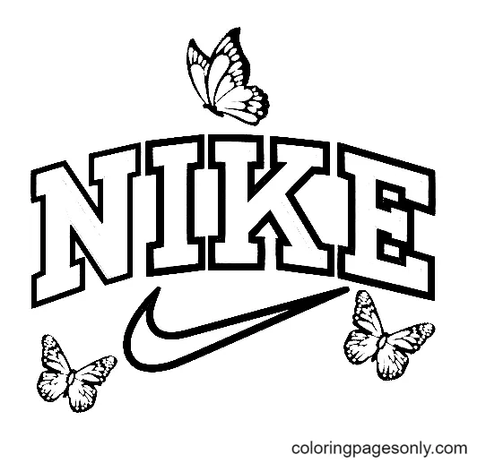 Desenhos de Nike Para Colorir 1