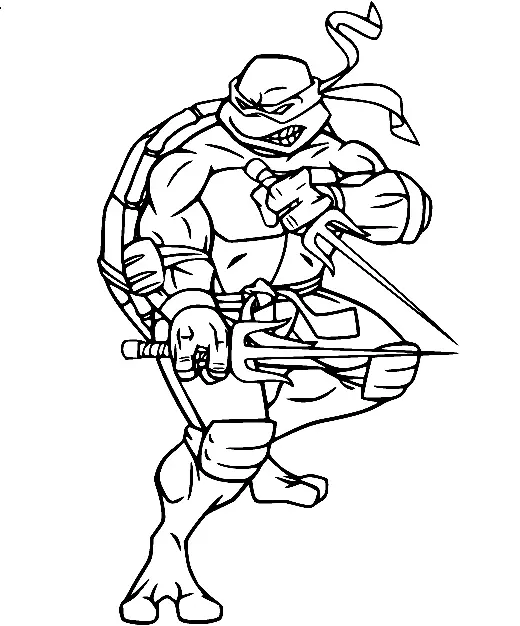 Ninja Coloring Pages 10