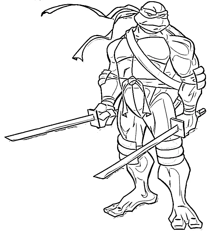 Ninja Coloring Pages 13