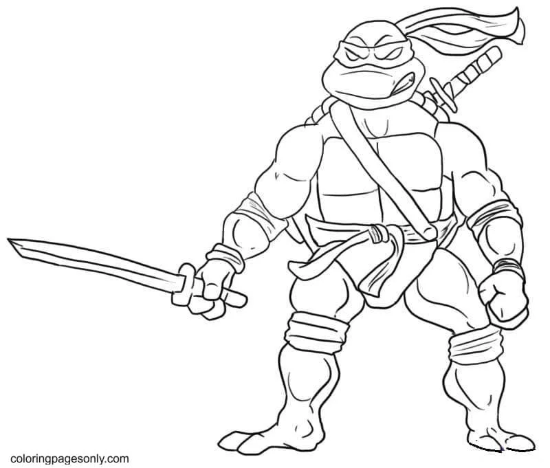 Ninja Coloring Pages 14