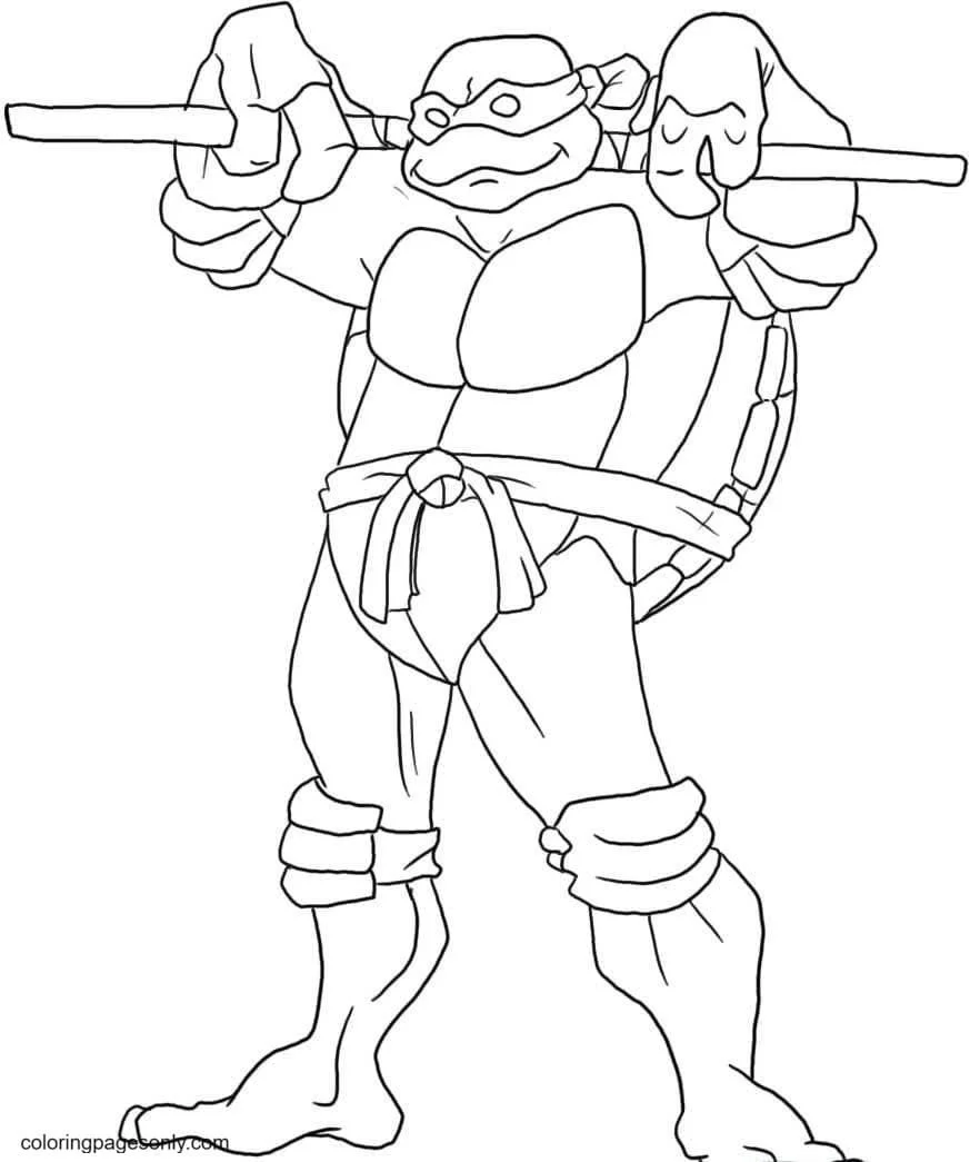 Ninja Coloring Pages 19