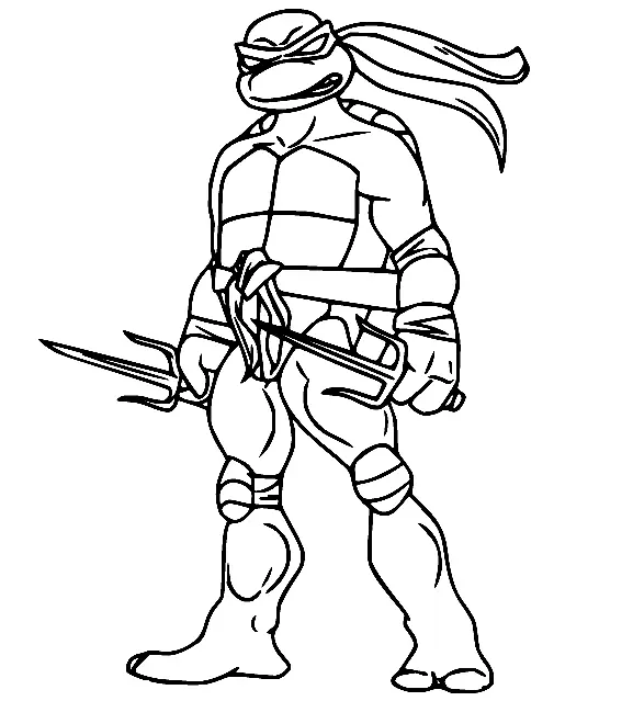 Ninja Coloring Pages 20