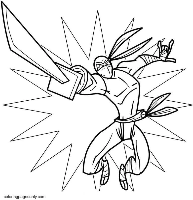 Ninja Coloring Pages 21