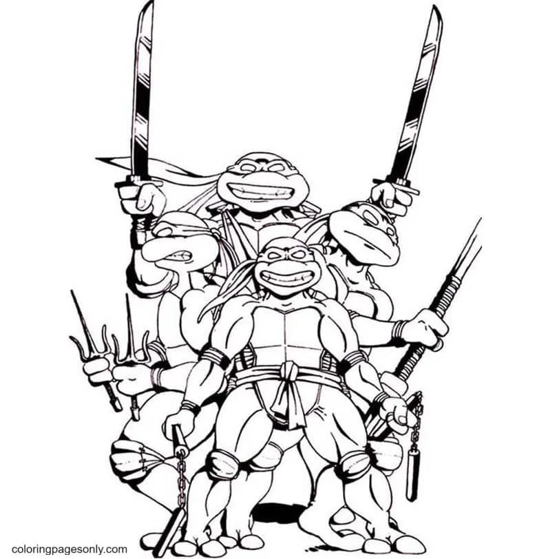 Ninja Coloring Pages 22