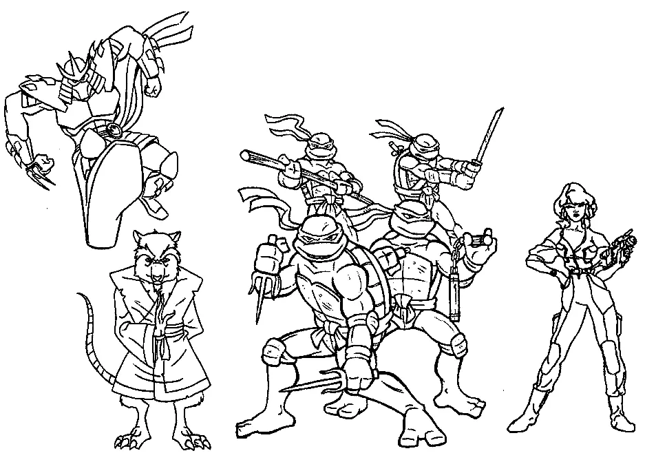 Ninja Coloring Pages 26