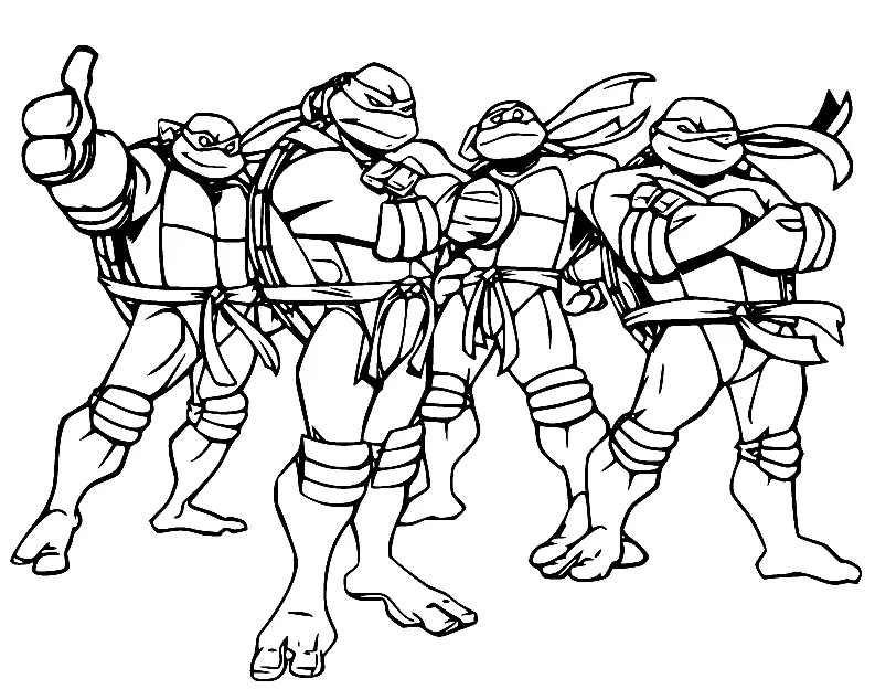 Ninja Coloring Pages 31