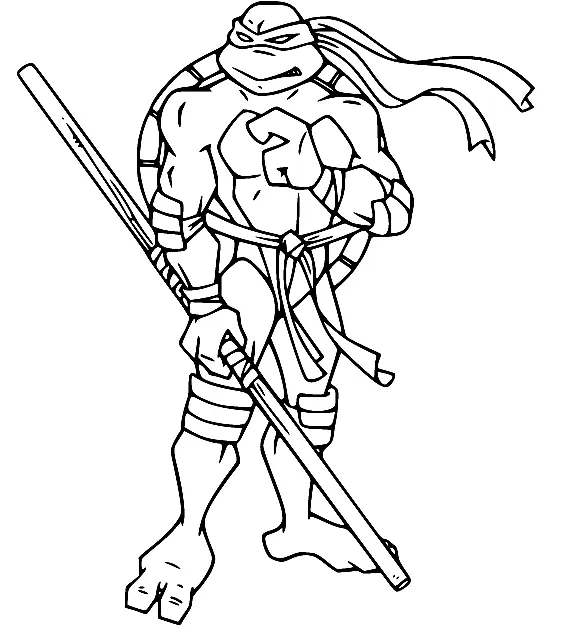 Desenhos de Tartarugas ninjas Para Colorir 56