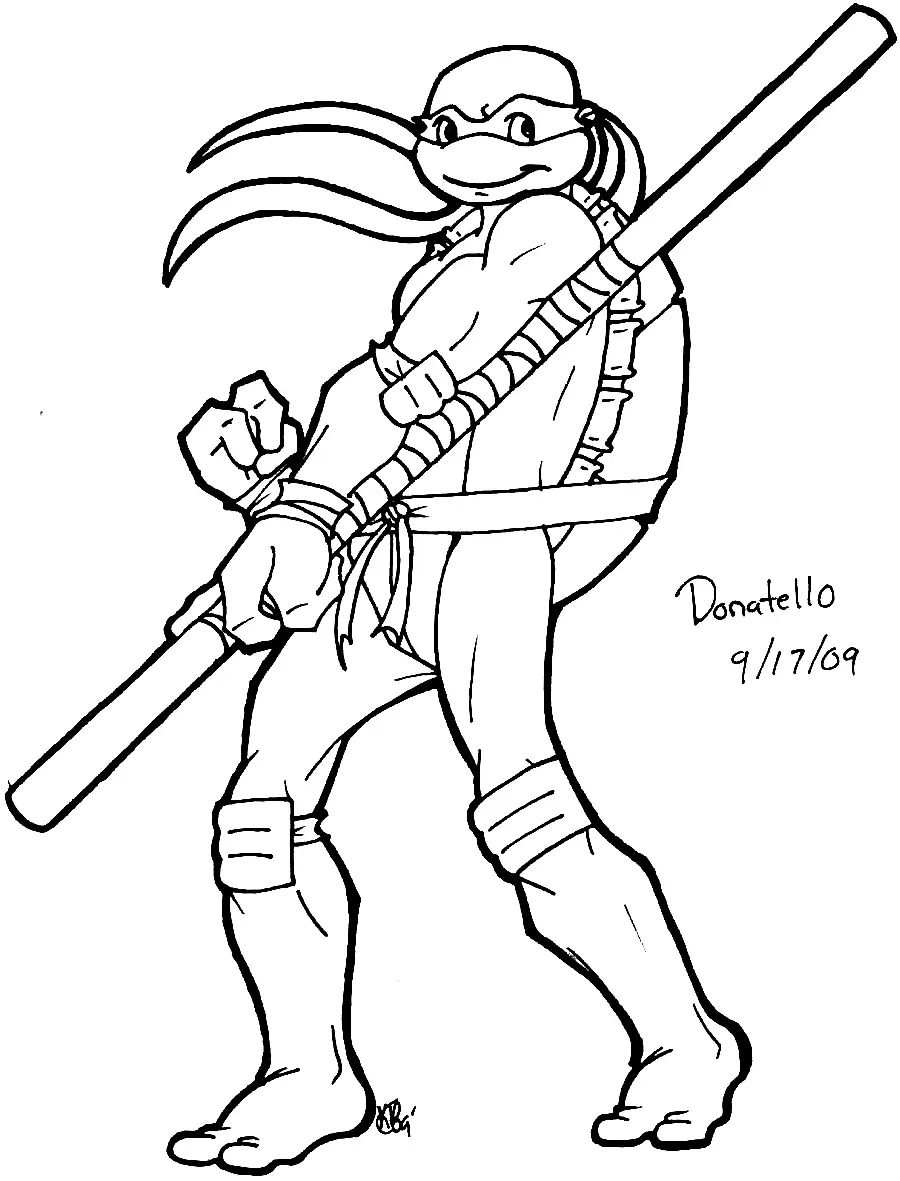 Desenhos de Tartarugas ninjas Para Colorir 70
