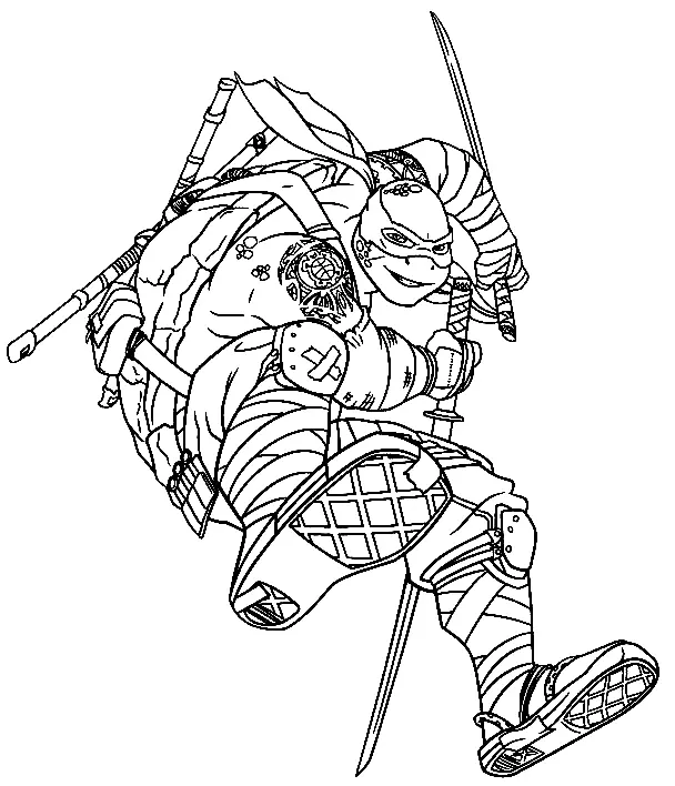 Desenhos de Tartarugas ninjas Para Colorir 73