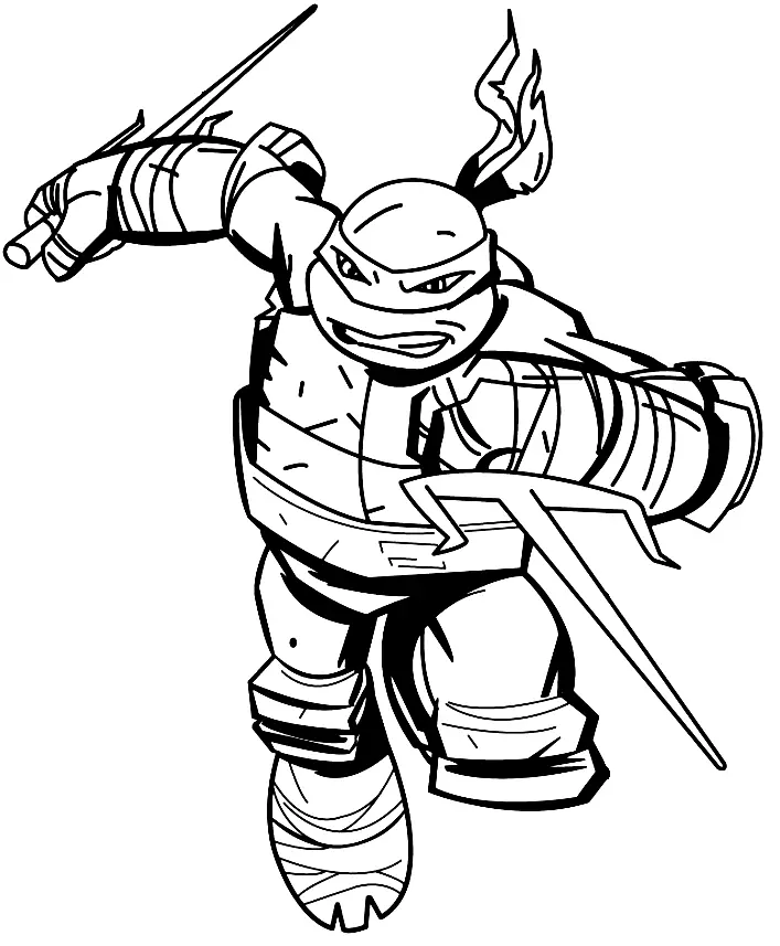 Desenhos de Tartarugas ninjas Para Colorir 94
