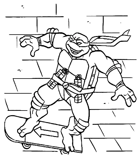 Desenhos de Tartarugas ninjas Para Colorir 99
