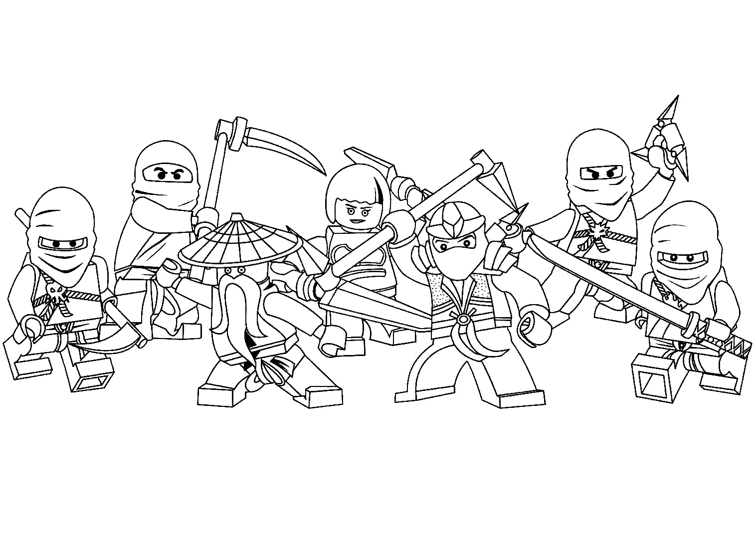 Ninjago Coloring Pages 38