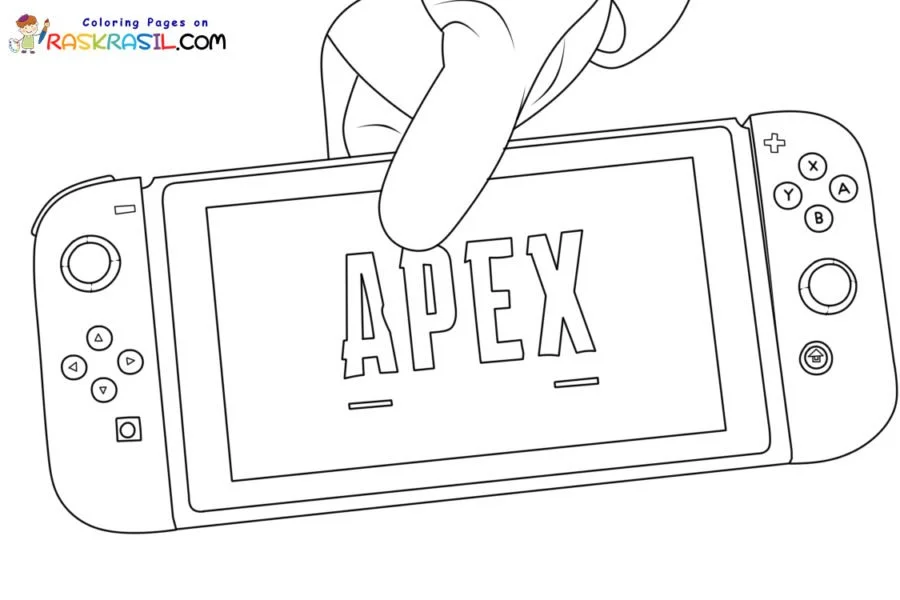 Nintendo Switch Coloring Pages 6