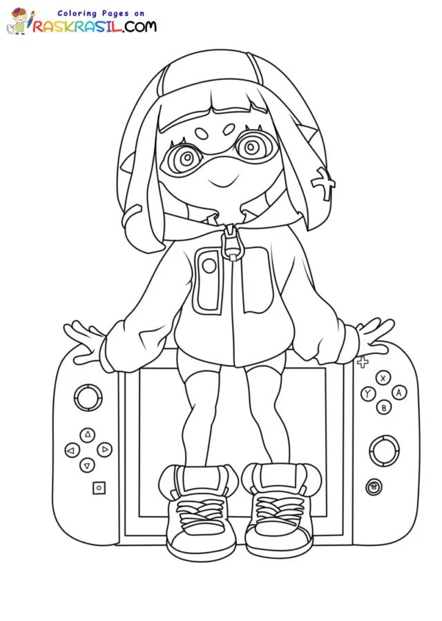 Nintendo Switch Coloring Pages 8