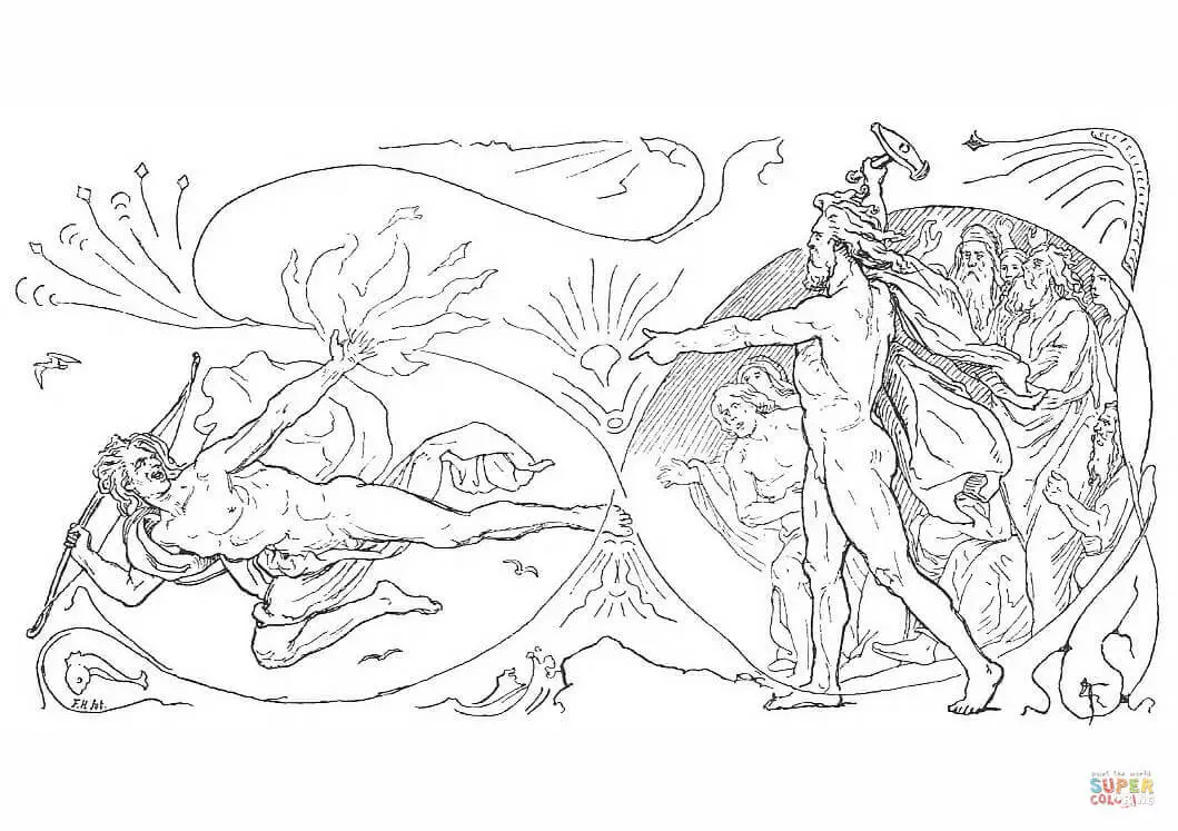 Mitologia Nordica Para Colorir 18