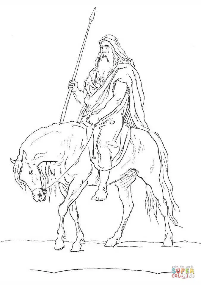 Mitologia Nordica Para Colorir 27