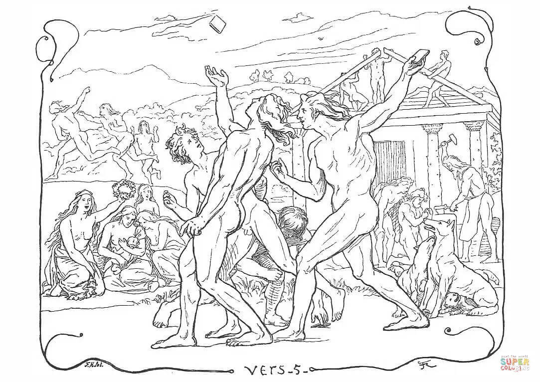Mitologia Nordica Para Colorir 31